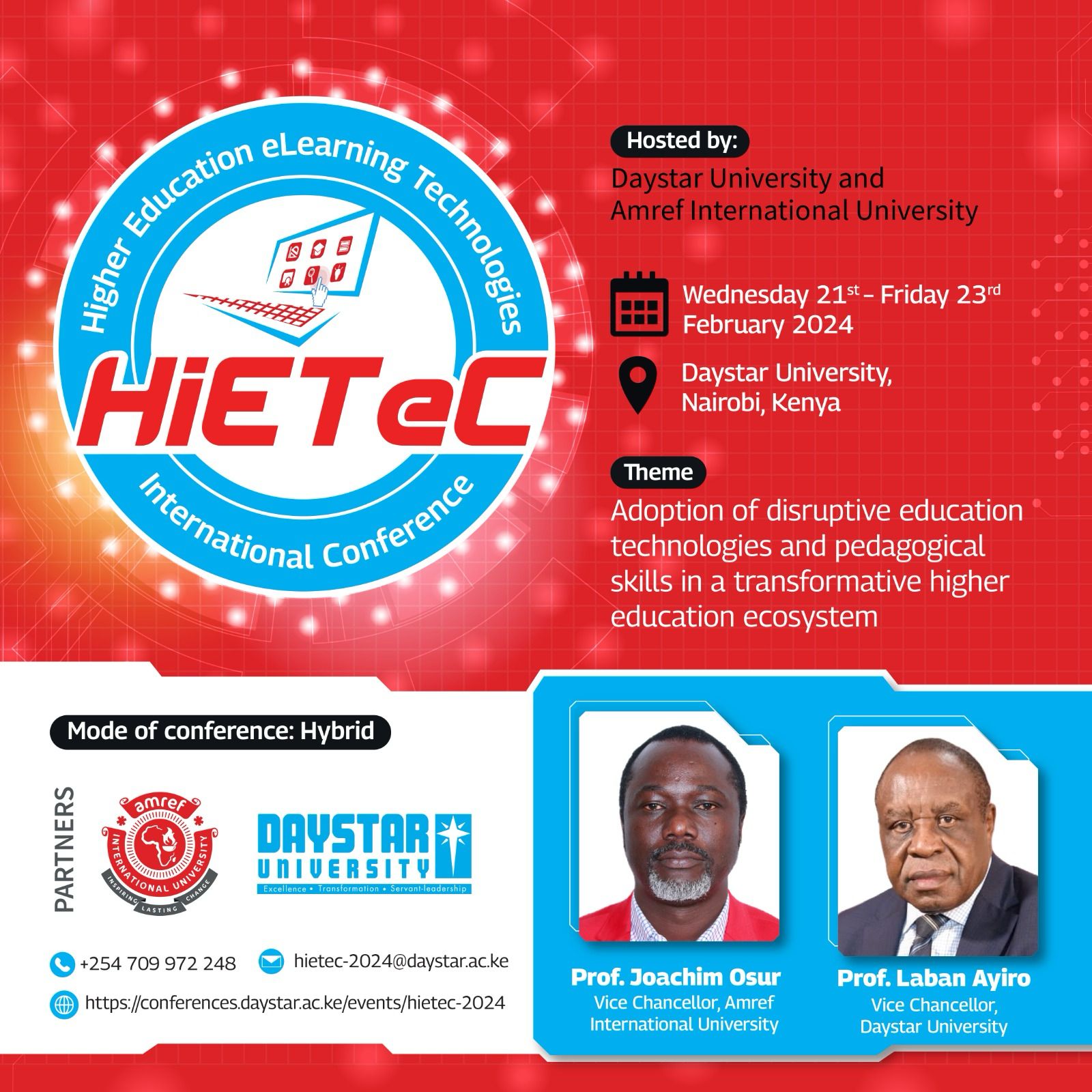 Higher Education e-Learning Technologies International Conference, 2024 (HiETeC-2024)