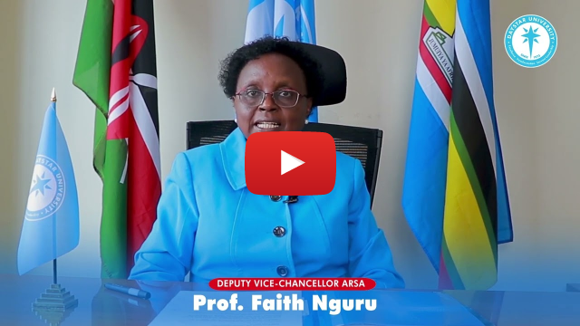Welcome Message by  Prof.  Faith Nguru - DVC ARSA